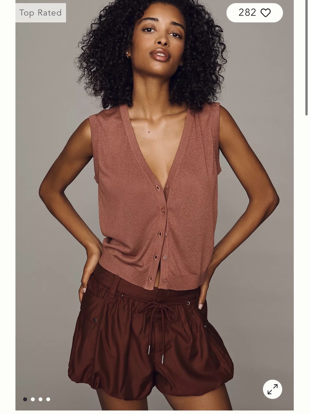 Anthropology semi-sheer sweater vest